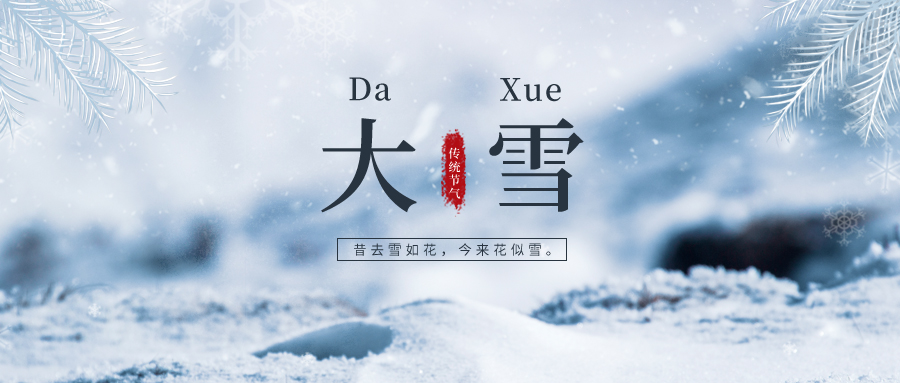 大雪 ▎雪落冬藏，將美好醞釀~